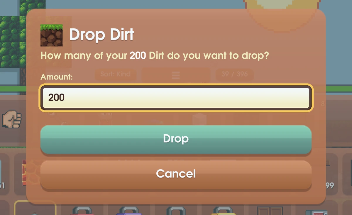 The game always asks how many.